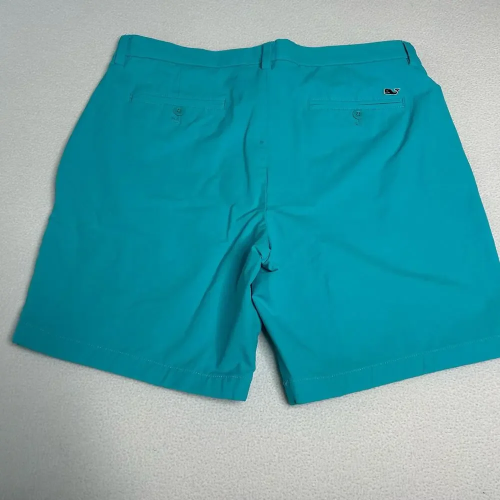 Vineyard Vines Men's Size 34 On The Go Performance Golf Shorts Green 1H001141